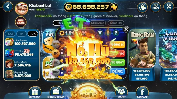 Nổ hũ tài xỉu là sự kết hợp đặc biệt giữa game tài xỉu và game nổ hũ